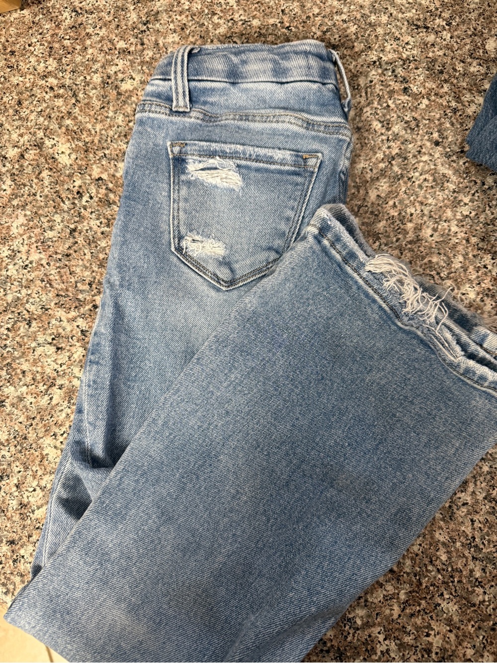 Flying Monkey Light Wash Distressed Jeans